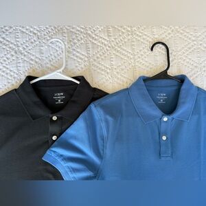 J. Crew Polo Shirts - BUNDLE - Classic Black and Blue